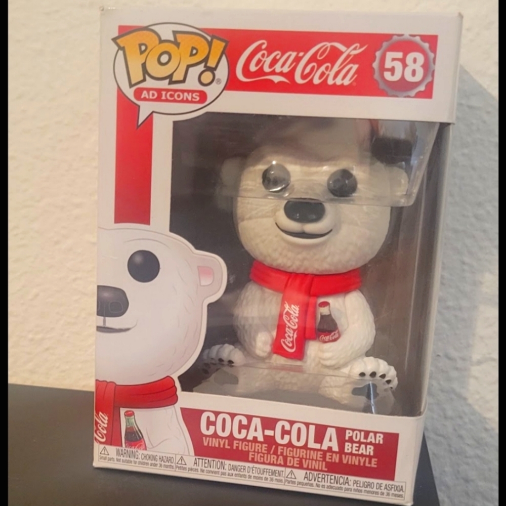 Coca Cola Polar Bear Coca Cola Ad Icons Funko Pop 58 NIB
